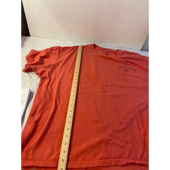 Salt Life 2x Mens tshirt live salty pirate skull anchor - Picture 7 of 7